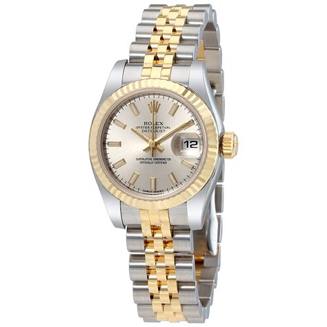 rolex datejust damen silber gold|Rolex Datejust watches prices.